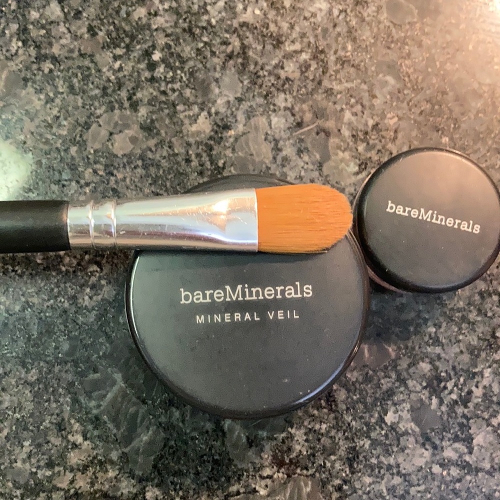 NWOT BareMinerals mineral veil, shadow, brush